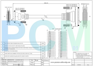 SCSI VHDCI68 公头转 HPDB68 公头电缆，带螺丝锁紧装置，用于机器视觉相机连接、图像采集卡数据采集 - Product Image 6