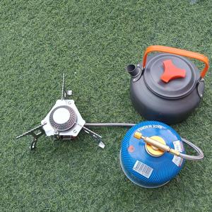 Estufa de camping tipo split para exteriores con encendido eléctrico, quemador de gas portátil para senderismo y excursionismo. - Product Image 2