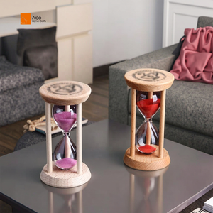 Nieuw Binnen 1 3 5Min Zandloper Met Glas Meerkleurig Houten <span class=keywords><strong>Frame</strong></span> Tandenpoetslogo Voor Jubileum Kerstversiering Geschenken - Product Image 1