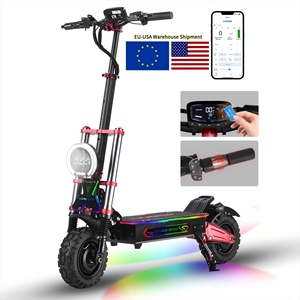 EN STOCK EN EE. UU. Y UE: Scooter Eléctrico Todoterreno Plegable de Aluminio, Potente, con Doble Motor de 60V, Control por Aplicación, Resistente al Agua, para Adultos, con Autonomía de 100-120 KM - Product Image 2