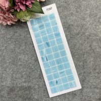 Vente chaude Vert Bleu Forme Carrée Design Moderne Verre Mosaïque Carreaux Parquet Mur Piscine Carrelage pour Piscine Hot Melt Art Hot