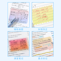Languo Emballage avec logo personnalisé Carré créatif 70x50mm Notes autocollantes autocollantes transparentes CMJN Bloc-notes couleur pour