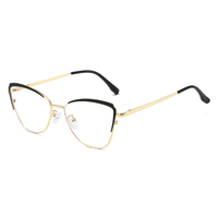 Vente flash - Lunettes anti-lumière bleue pour femmes de haute qualité avec imprimé animal, monture transparente en acier inoxydable