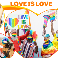 En gros, Pin's en émail personnalisé en fer blanc, drapeau lesbien homosexuel arc-en-ciel, fierté LGBTQ+, 25,4 mm, objet de collection LGBT
