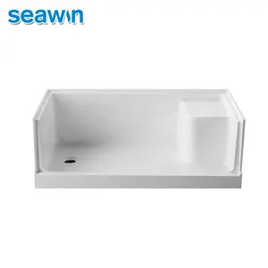 Modern Hotel Acrylic Shower Trays With Seat Shower Pan