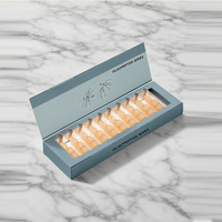 Caja de Embalaje para Suero de Un Solo Uso con Logotipo Personalizado por Estampado en Caliente |   Caja de Embalaje Individual para Botellas de Suero Facial con Vitamina C
