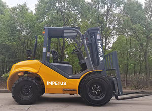 Terain Mini Neumáticos en bruto Carretilla elevadora para terreno 4x4 Elevador de contenedores Terrein Diesel Total All Diesel Engine Truck Use Engine 3500 - Product Image 4