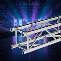 NuoFeng NF-29 Support de treillis à tige en alliage d'aluminium 6061-T6 290mm x 290mm pour performances DJ, argent, longueur 1m, utilisation intérieure, affichage carré