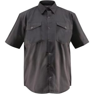 Men's Industrial Premium Work Shirt Short Sleeve Cotton Breathable Regular Fit Unisex Adult Workwear - Product Image 1