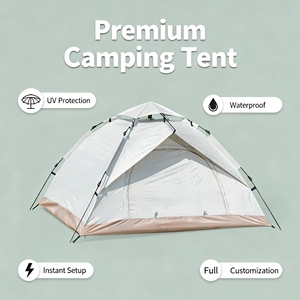 Carpa de Techo Automática de Apertura Rápida para las Cuatro Estaciones, Personalizada, de Tela Oxford con Revestimiento Plateado Impermeable, de Una Habitación para 2 Personas - Product Image 3