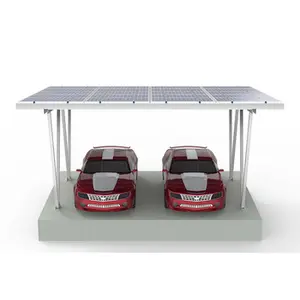 Aluminium Solar PV Carports Parken Solar Carport Montages ysteme 1MW