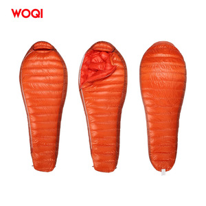 Saco de dormir ultraligero Woqi tipo momia, 650 Loft, plumón de pato, 800g, nailon transpirable, para adultos, camping al aire libre - Product Image 2