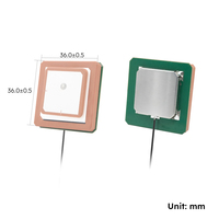 Antenne GPS multibande active GNSS en céramique 36x36mm L1 L5 1575MHz 1176MHz à gain élevé avec LNA et câble