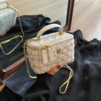 Bolsa Para Dama 2023 Bling Design petite chaîne épaule Tweed sacs nouvelle mode sacs à main marque de luxe concepteur femmes sac à bandoulière