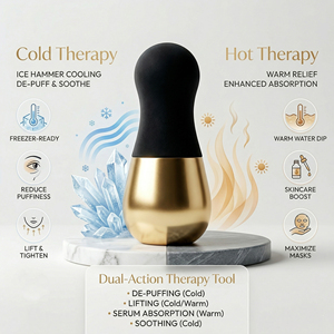 Maßgefertigte Edelstahl-Kryo-Kühlungs-Gesichts- und Körpermassagegeräte Eisgloben Kryostäbe für Augen Kalt-Warm-Therapie Porenreinigung - Product Image 2