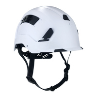 ANT5PPE Rouge Blanc Type II Classe C EN12492 Casque de sécurité ABS avec coussin en mousse pour la construction de bouches d'aération