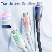 Kabel Pengisi Daya 65W Tipe C Pengisian Cepat 4 in 1 Kabel Anyaman Anti Putus untuk Earphone