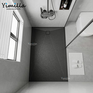 Panneau de douche intégré sur mesure toutes tailles, cabine de douche antidérapante avec base de douche et drain - Product Image 1