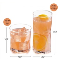 Ensemble de verres à whisky et de verres à whisky à base de pierres, en cristal sans plomb transparent, design diamant, artisanal, 350 ml