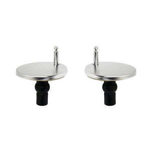 Kit de bisagras de repuesto para asiento de inodoro serie Tulipano, base metálica, vástago de goma, redondo, acero inoxidable, cierre lento - Product Image 1