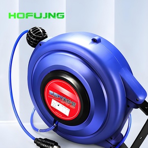 Carrete de Manguera Reforzado Portátil para Montaje en Pared, Carrete de Manguera para Lavado de Autos, Equipo de Lavado a Presión, Carrete de Manguera de Aire Retráctil Automático 1.6Mpa - Product Image 4