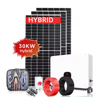 Système complet d'alimentation hybride éolienne solaire hors réseau 5Kkw 10kw 20kw pour la maison onduleur de batterie au lithium-ion système hydroponique