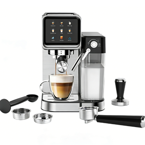 เครื่องชงกาแฟ Anbolife แบบร้อนเย็น 20 บาร์ หน้าจอสัมผัส TFT ควบคุมอุณหภูมิด้วย NTC ชงเอสเพรสโซ คาปูชิโน ลาเต้ ถังน้ำ 1 ลิตร - Product Image 3