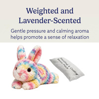 Peluche Lapin Chauffante et Refroidissante avec Coussin Chauffant Amovible pour Apaiser et Détendre, Jouets en Peluche Micro-ondables Doux