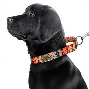 Collar de Perro Personalizado de Terciopelo, Collar Martingale para Galgo, con Lazo Grueso, para Cachorros - Product Image 1