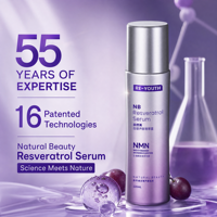 Sérum de beauté naturelle au resvératrol 99% pur, exosomes NMN, antioxydant, éclaircissant, réparateur de barrière, hydratant, anti-âge, essence pour le visage