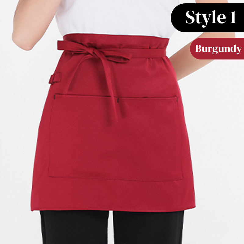Burgundy [pencil case style] small apron