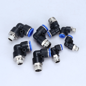 NPT chúng tôi chủ đề nhanh chóng 3/8 inch khí quản 1/8 thẳng qua 5/16 Doanh PC1/4 nhanh chóng chèn 1/2 khuỷu tay PL8 Phụ kiện đồng thau - Product Image 3