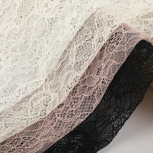 Tela de encaje de poliéster <span class=keywords><strong>Rosa</strong></span> delicada pequeña flor urdimbre tela de encaje de punto tela de vestir - Product Image 1