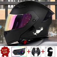 Nouveau casque de moto ouvert certifié DOT 3C, coque ABS, double visière, déverrouillage rapide pour VGV