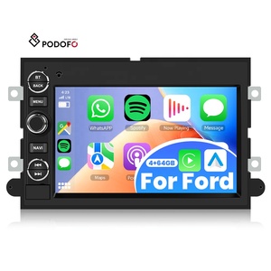 Podofo 7 ''CarPlay autoradio stéréo pour <span class=keywords><strong>Ford</strong></span> F150/<span class=keywords><strong>Focus</strong></span>/Montego/<span class=keywords><strong>Mustang</strong></span> 4 + 64G Android Auto GPS WiFi FM RDS OEM ODM personnalisation - Product Image 1
