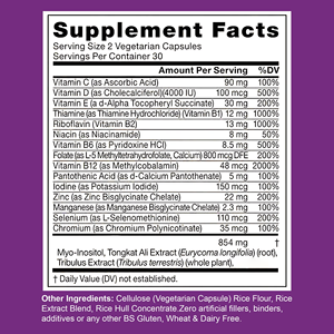 Cápsulas de suplemento de fertilidad masculina OEM ODM Tribulus promueven la motilidad de la salud reproductiva mantiene el equilibrio reproductivo - Product Image 6