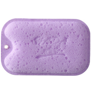 Porous Seaweed <b>Sponge</b> Rectangle Purple Dishwashing Scrubber For Pots And Pans - Product Image 1