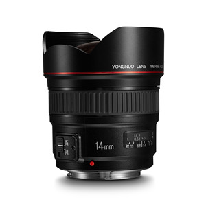 Lentes para Cámara YONGNUO YN14mm F2.8, Enfoque Automático AF/MF, Lente Principal Ultra Gran Angular con Actualización de Firmware por USB - Product Image 1