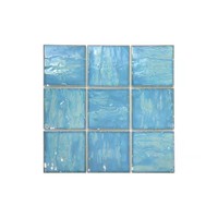 Nouveau mélange bleu piscine carrelage mural conception carreaux de mosaïque en céramique naturel pour salle de bain hôtel décorations murales