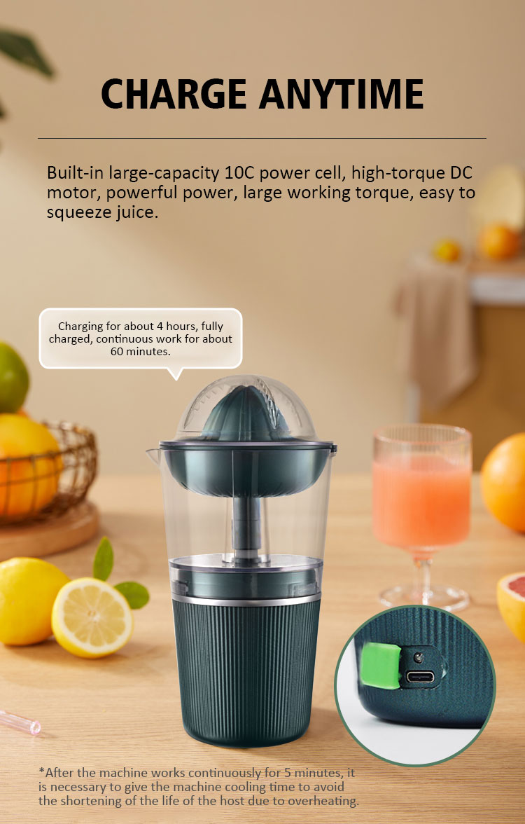 Chargeable USB portable fruit juice maker machine smoothie blender mini mixer bottle orange  citrus extractor automatic juicers