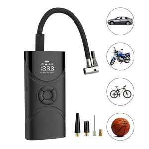 Nouvelle pompe à air numérique sans fil rechargeable pour vélo, batterie portable, mini <span class=keywords><strong>compresseur</strong></span> de gonflage de pneus de voiture sans fil - Product Image 1