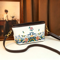 Sac à main vintage 3D gaufré pour femme, sac bandoulière rétro avec visage de dame, sac messager, pochette de téléphone de créateur