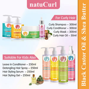Produits de soin des cheveux bouclés en marque privée Sans sulfate Démêlant Contrôle des frisottis Nourrir Shampoing et après-shampoing <span class=keywords><strong>pour</strong></span> cheveux bouclés - Product Image 4