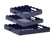 Plateaux de service en acrylique de qualité supérieure, best-sellers, artisanat, vente en gros, plateau en acrylique décoratif en forme de coquille Saint-Jacques pour table basse