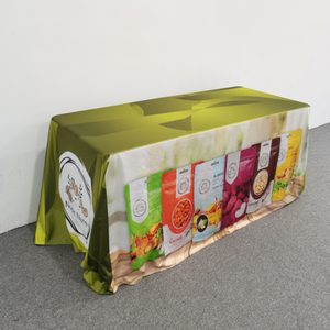 6-футовая полиэфирная корпоративная скатерть с эластичной выставочной обложкой, рекламные флаги и баннеры с индивидуальным логотипом - Product Image 4