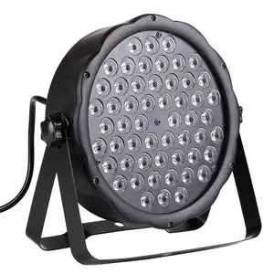 Equipamento de iluminação de palco LED para DJ Discoteca com preços de cano baixo, luz LED plana par 3 em 1 de 54 unidades para aluguel e discotheques