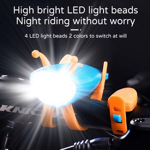 Lumière de vélo pour enfants, klaxon, sonnette électrique USB rechargeable, phare pour filles, garçons, enfants, <span class=keywords><strong>VTT</strong></span>, vélo - Product Image 3