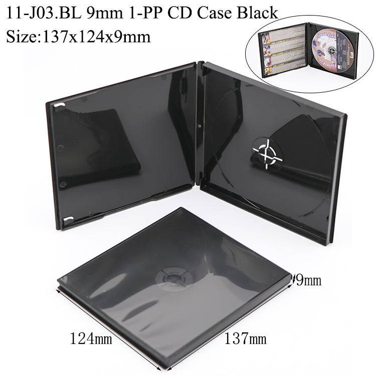 J03:9mm 1-PP CD Case Black