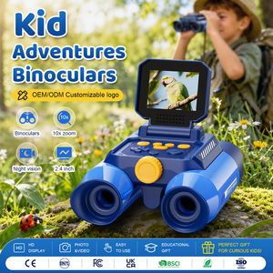 Binoculares Compactos de Gran Visión para Niños de Alta Calidad, Fáciles de Enfocar, con Visión en Condiciones de Baja Luz - Product Image 1