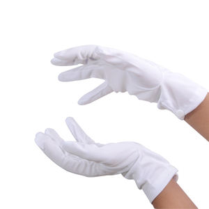 Prix de gros Gants de cérémonie en coton respirant avec bijoux Gant blanc avec bouton - Product Image 2
